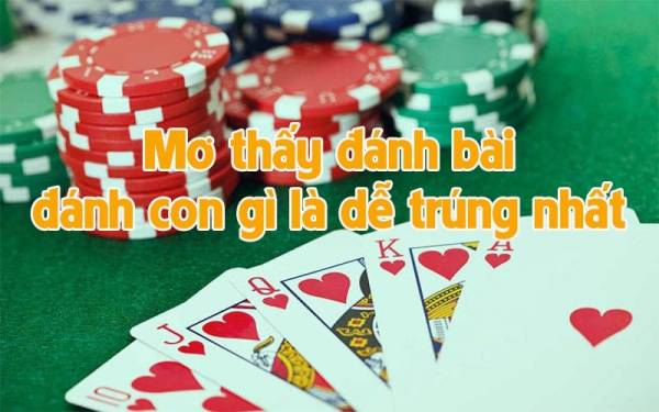 Mơ đánh bài đánh con gì thì dễ trúng nhất?